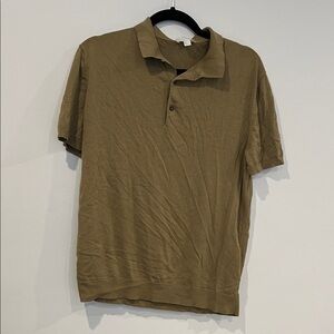 COS Men's Olive Polo Shirt